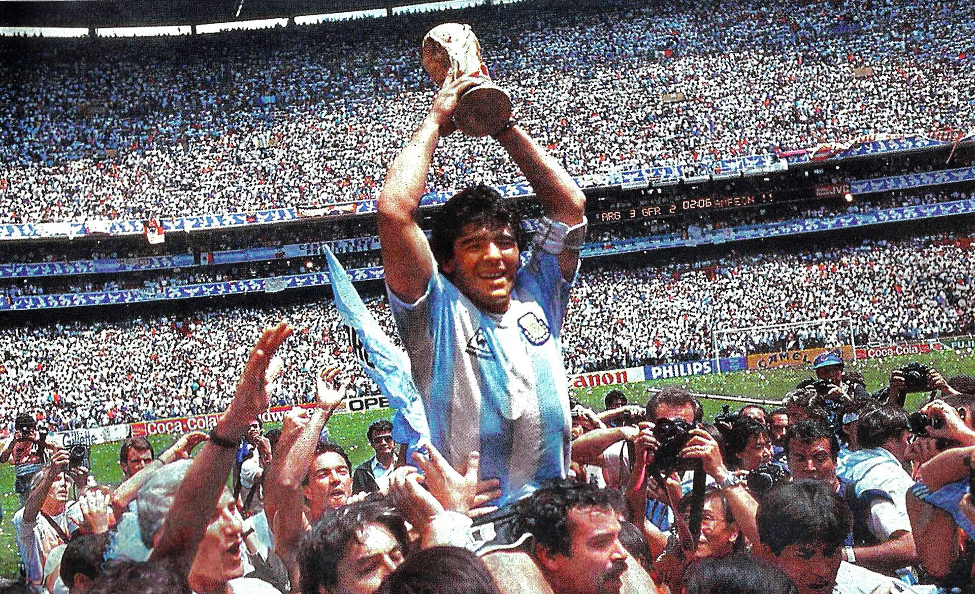 Diego Maradona archive image used for feature editorial cover