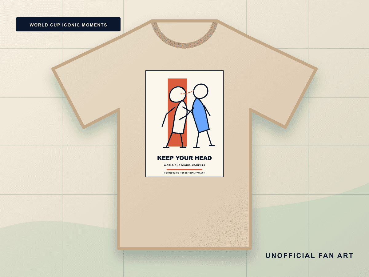 Keep Your Head line-art football T-shirt design